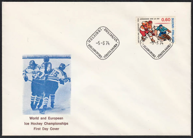 1974 Ice Hockey World Championships First Day Cover - Helsinki, Finland