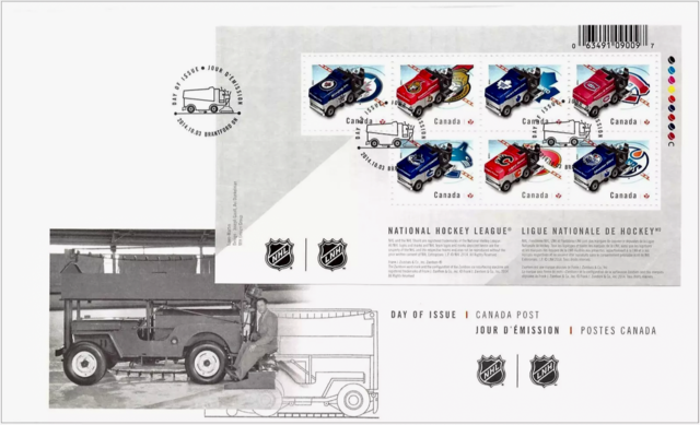 Zamboni History - National Hockey League First Day of Issue 2014