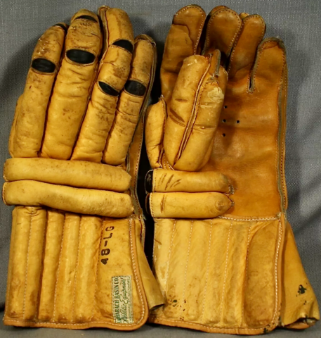 Antique Lacrosse Gloves - Bacharach-Rasin Lacrosse Gloves 1930s