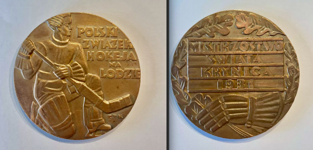 Antique Ice Hockey Medal 1931 World Ice Hockey Championships