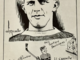 Gus Rivers Caricature 1930 Montreal Canadiens