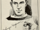 Johnny Gagnon Caricature 1930 Montreal Canadiens