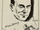 Howie Morenz Caricature 1930 Montreal Canadiens