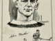 Sylvio Mantha Caricature 1930 Montreal Canadiens