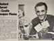 Jacques Plante Holding his Fibrosport Goalie Mask 1972