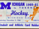 Vintage Hockey Ticket 1960 Toronto Varsity Blues at Michigan Wolverines