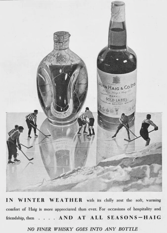 Hockey Whisky 1932 John Haig & Co. Ltd Scotch Whisky