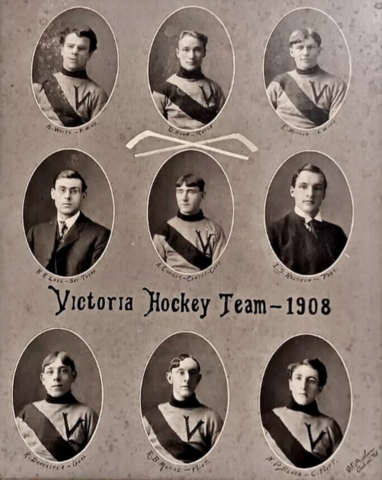 Victoria Hockey Team 1908 Nova Scotia Hockey History