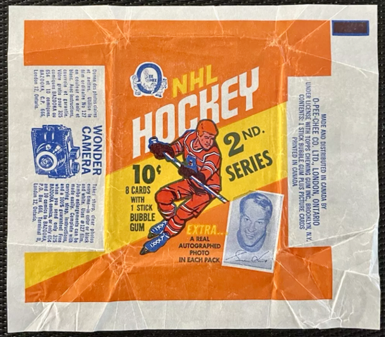 1970-71 O-Pee-Chee Hockey Card Wrapper 2nd Series