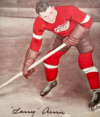 Larry Aurie was the 1st Detroit Red Wings Jersey Retired