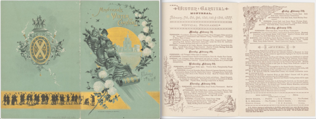 Montreal Winter Carnival Program 1887