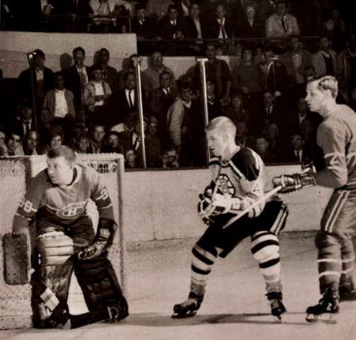Gump Worsley, Bobby Orr, Jacques Laperrière - October 23, 1966 Bobby Orr Rookie