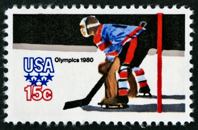 Hockey Stamp 1980 Winter Olympics