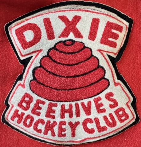 Dixie Beehives Patch 1969 Dixie Beehives Hockey Club