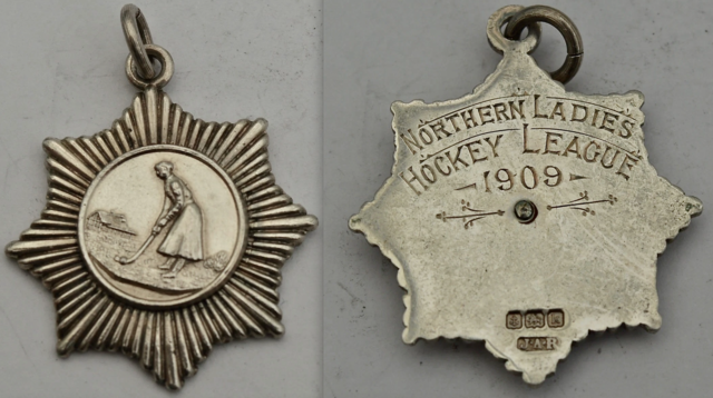 Antique Field Hockey Medal 1909 Northern Ladies Hockey League