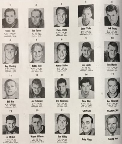 Chicago Black Hawks 1962 - 63