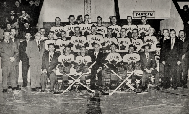 Belleville McFarlands at Belleville Memorial Arena 1959 