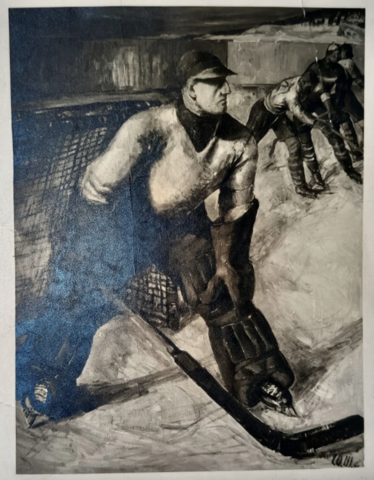 Carl Otto Müller 1936 Der Eishockey-Tormann (The Hockey Goalie)