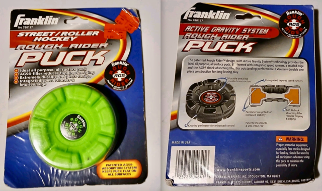 Franklin Rough Rider Puck for Street / Roller Hockey