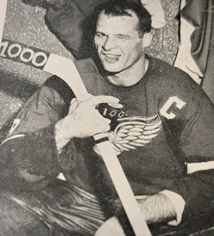 Gordie Howe 1000 NHL Points 1960