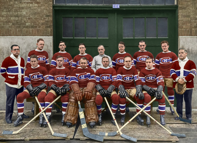 Montreal Canadiens 1930-31 colorized