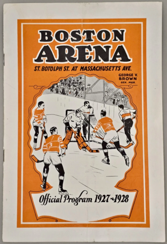 Boston Arena Program Cover 1927-28