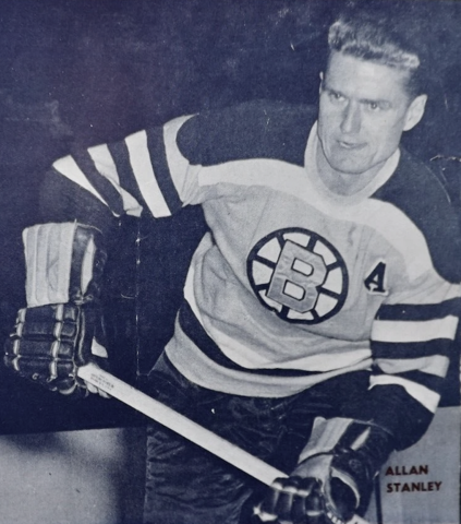 Allan Stanley 1956 Boston Bruins