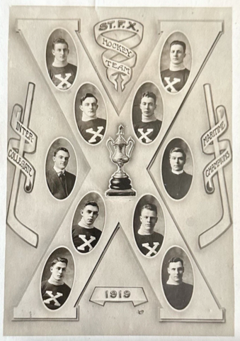 St. F.X. / St. Francis Xavier University Hockey Team 1919 Brown Trophy Champions