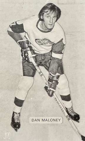Dan Maloney 1976 Detroit Red Wings