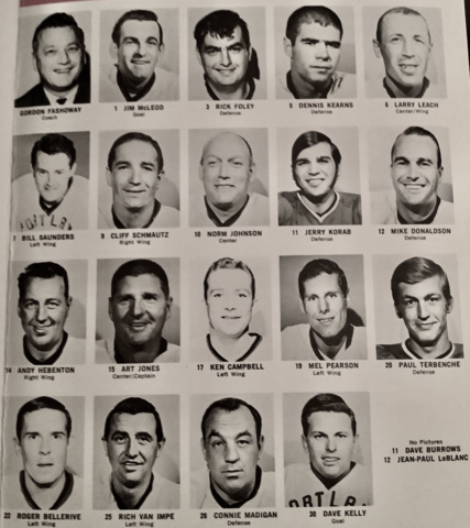 Portland Buckaroos 1970