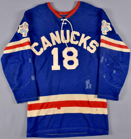 Vintage Vancouver Canucks Jersey - Johnny Canuck Jersey