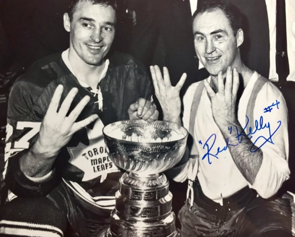 Frank Mahovlich and Red Kelly 1967 Stanley Cup Champions