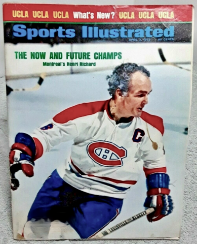 Henri Richard Sports Illustrated Cover - April 2, 1973