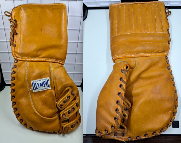 Vintage Goalie Glove - Olympic Goaltender Glove 1970s