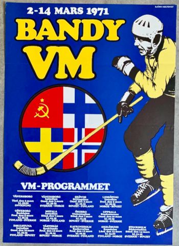 1971 Bandy World Championships Poster