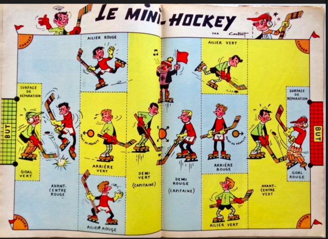 Paul Coutant Comic Art 1967 Le Mini Hockey