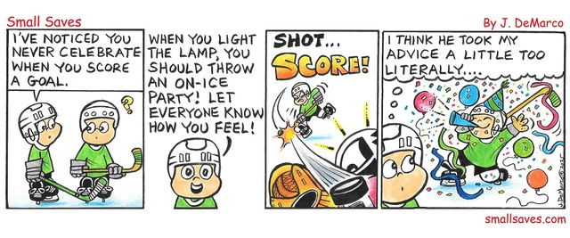 The ultimate hockey celly! 