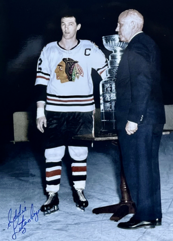 Eddie Litzenberger 1961 Stanley Cup Champion presented by NHL President Campbell