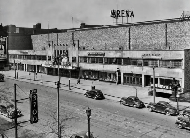 Home of the AHL Cleveland Barons - Cleveland Arena 1946