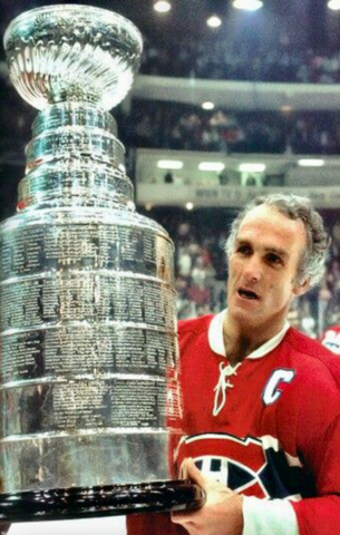Henri Richard with his NHL History 11th Stanley Cup Championship in 1973