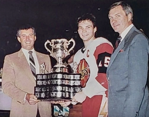 Guelph Platers Paul Brydges -1986 Memorial Cup - Mike Murphy & Cliff Gabel