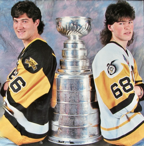 Mario Lemieux & Jaromír Jágr Back 2 Back Stanley Cup Champions 1991 / 1992