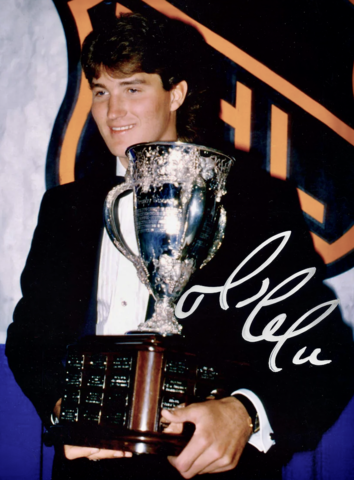 Mario Lemieux 1985 Calder Memorial Trophy Winner