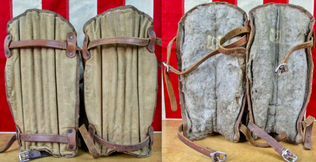 Antique Shin Guards 1920s Alex Taylor & Co. Shin Guards