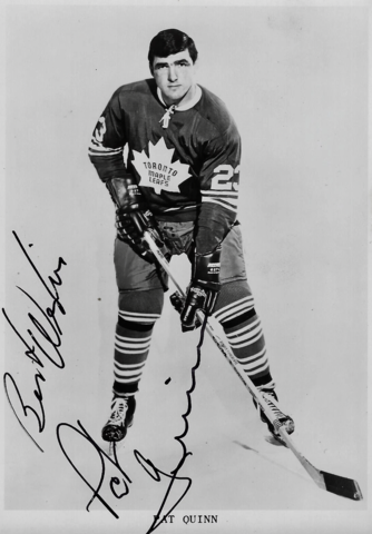 Pat Quinn 1969 Toronto Maple Leafs Rookie