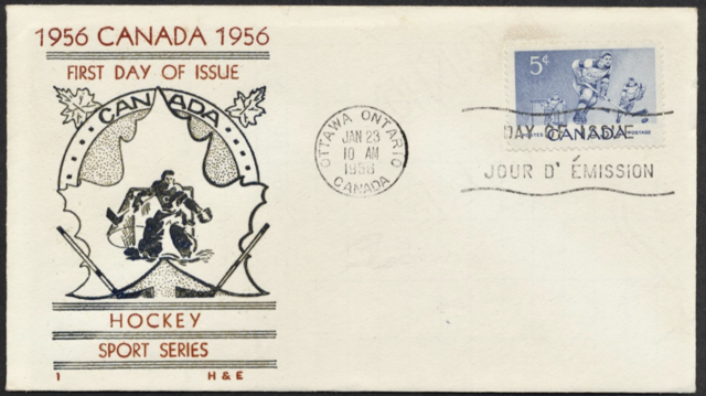 Hockey First Day Cover 1956 Hockey Sport Series