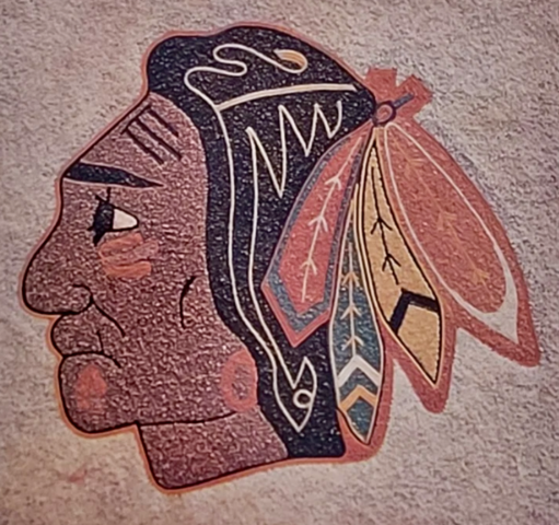 Chicago Black Hawks Logo 1965