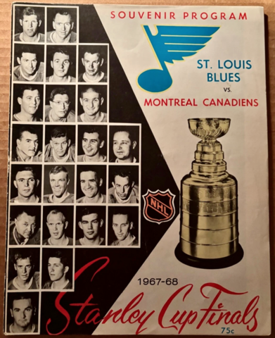 St. Louis Blues 1st Stanley Cup Final Program 1968