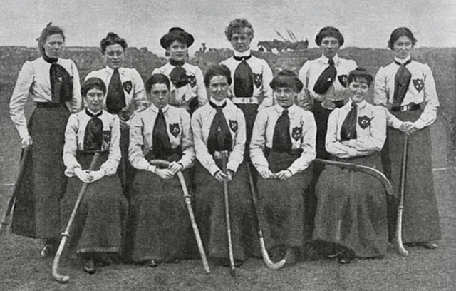 Antique Field Hockey 1902 Ireland Ladies Hockey / Irish Hockey History