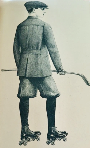 Hockey Fashions for Roller Polo 1910 Roller Hockey